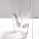 Transparent and Gold Hexagonal Murano Glass Vase by Cenedese