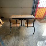 Pupitres doubles pieds metalliques
