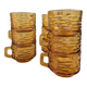 Amber glass cups
