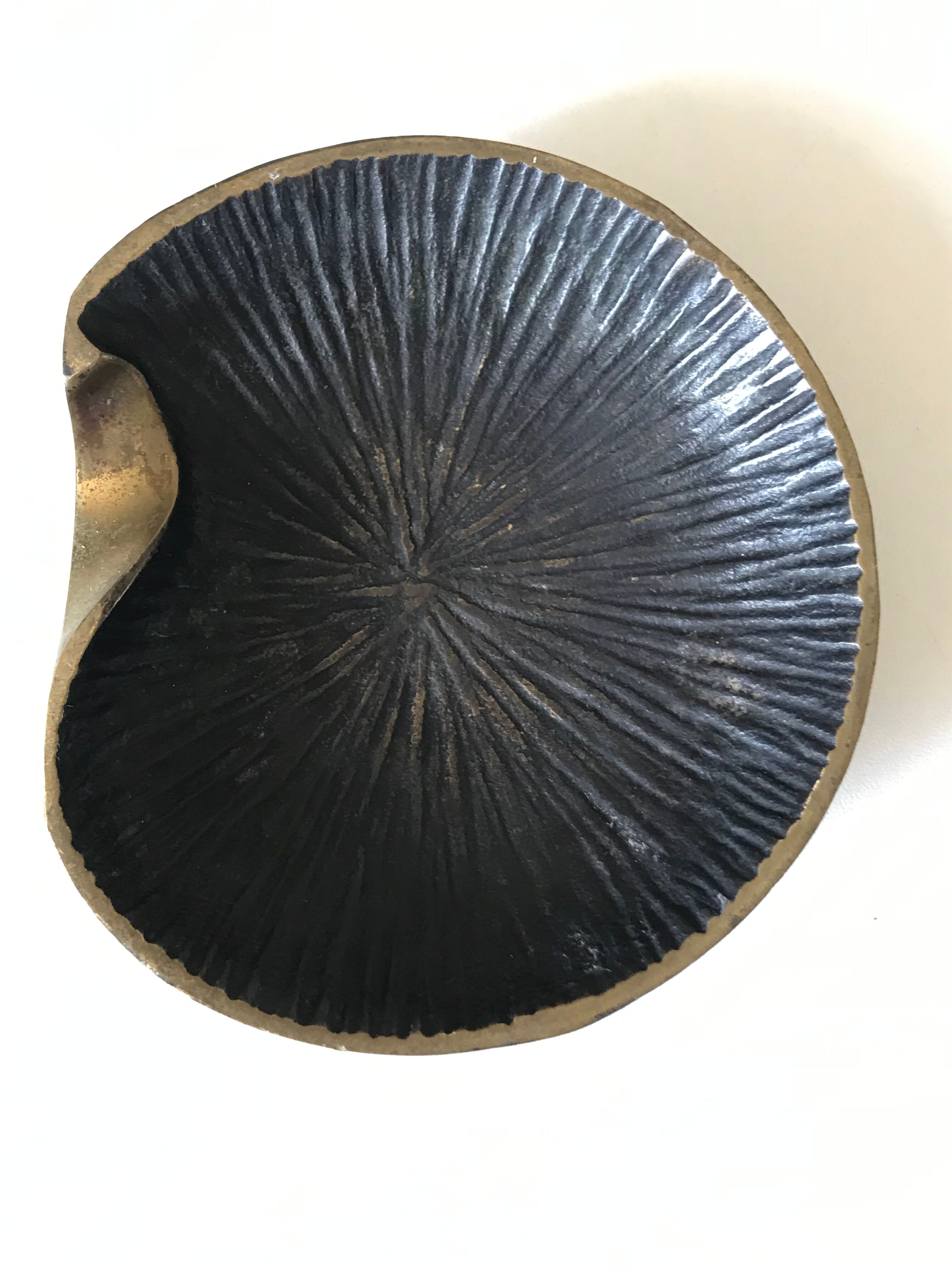 Vintage bronze ashtray 60s