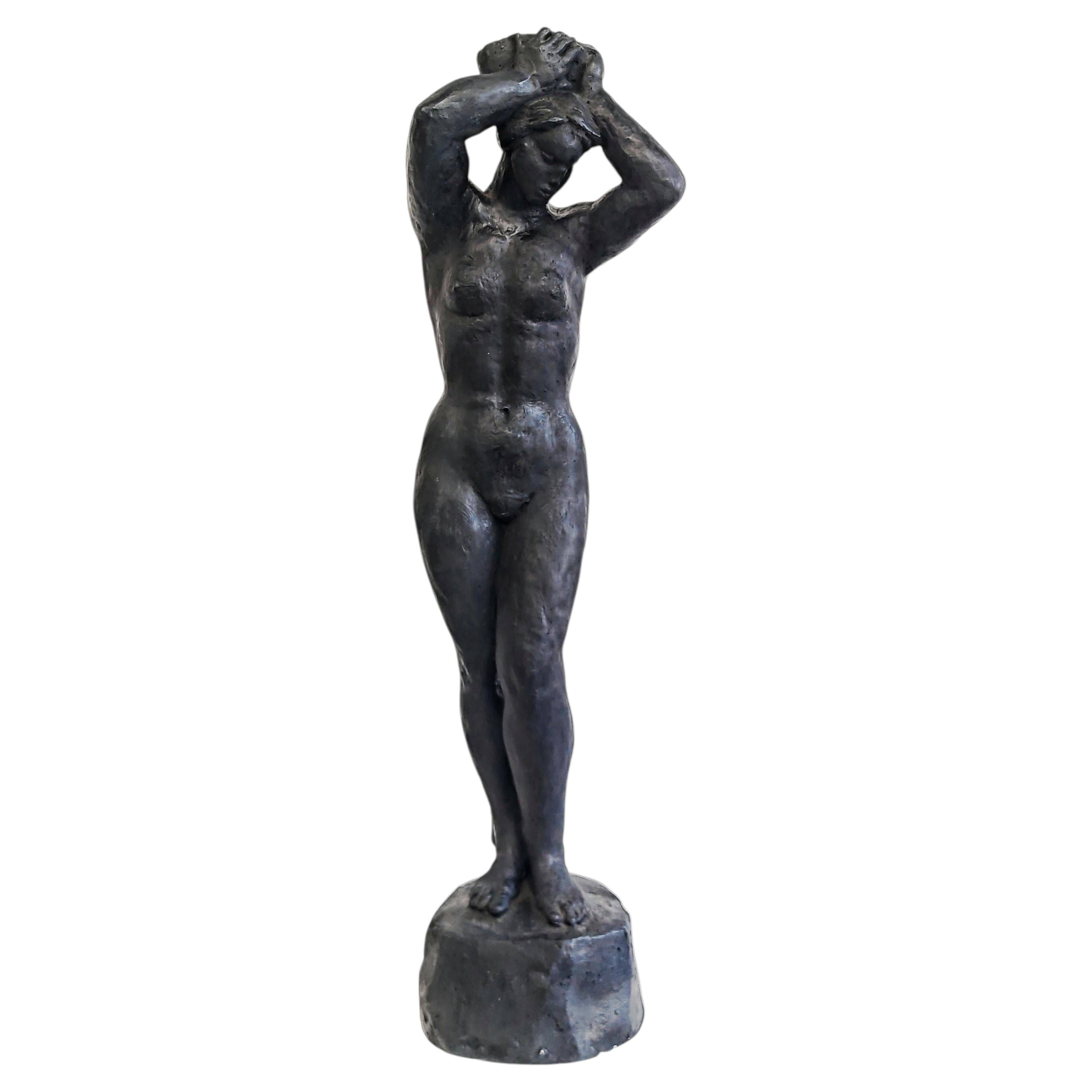 Sculpture of a Nude Woman in plaster by Radeta Stankovic