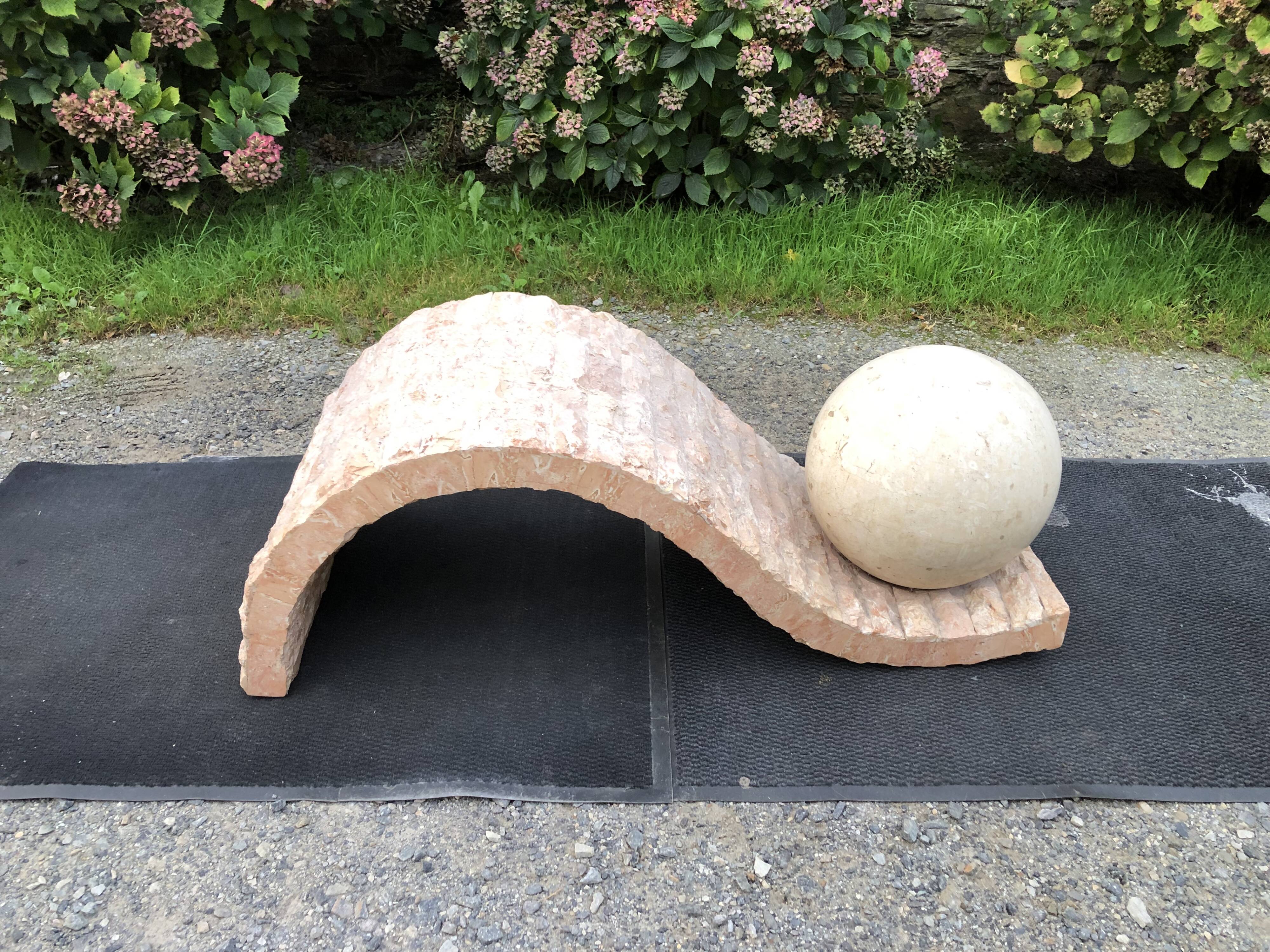 80s design coffee table. made of Mactan travertine stones from Magnussen ponte.