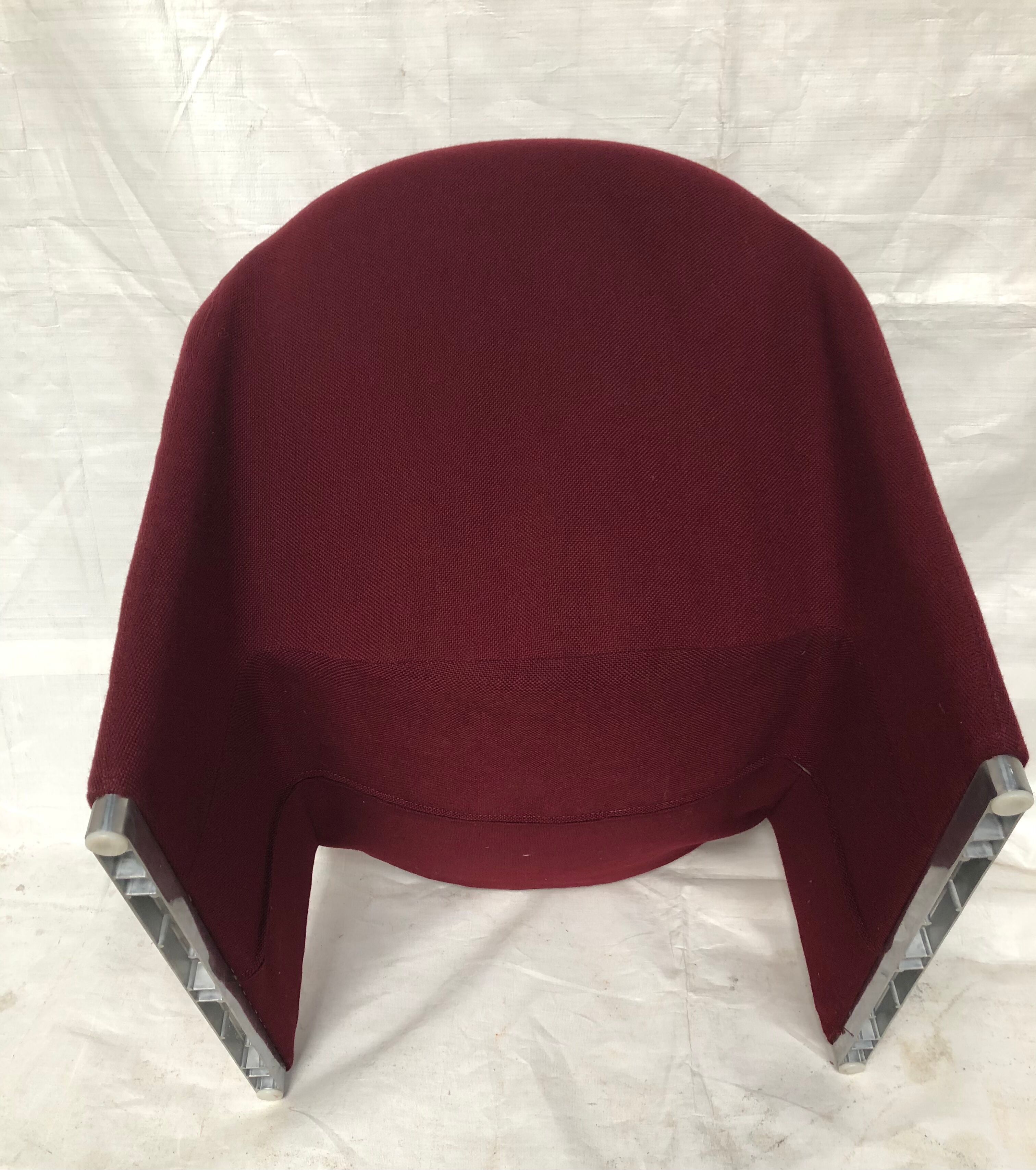 Alky heater from Giancarlo Piretti plum color, Castelli edition 70s