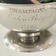 French champagne cooler bowl Leclerc Briant Vinum silver plated