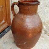Glazed terracotta jug