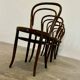 5 Thonet bistro chairs in curved wood