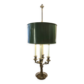 Empire style bronze hot water bottle lamp, early 20th century