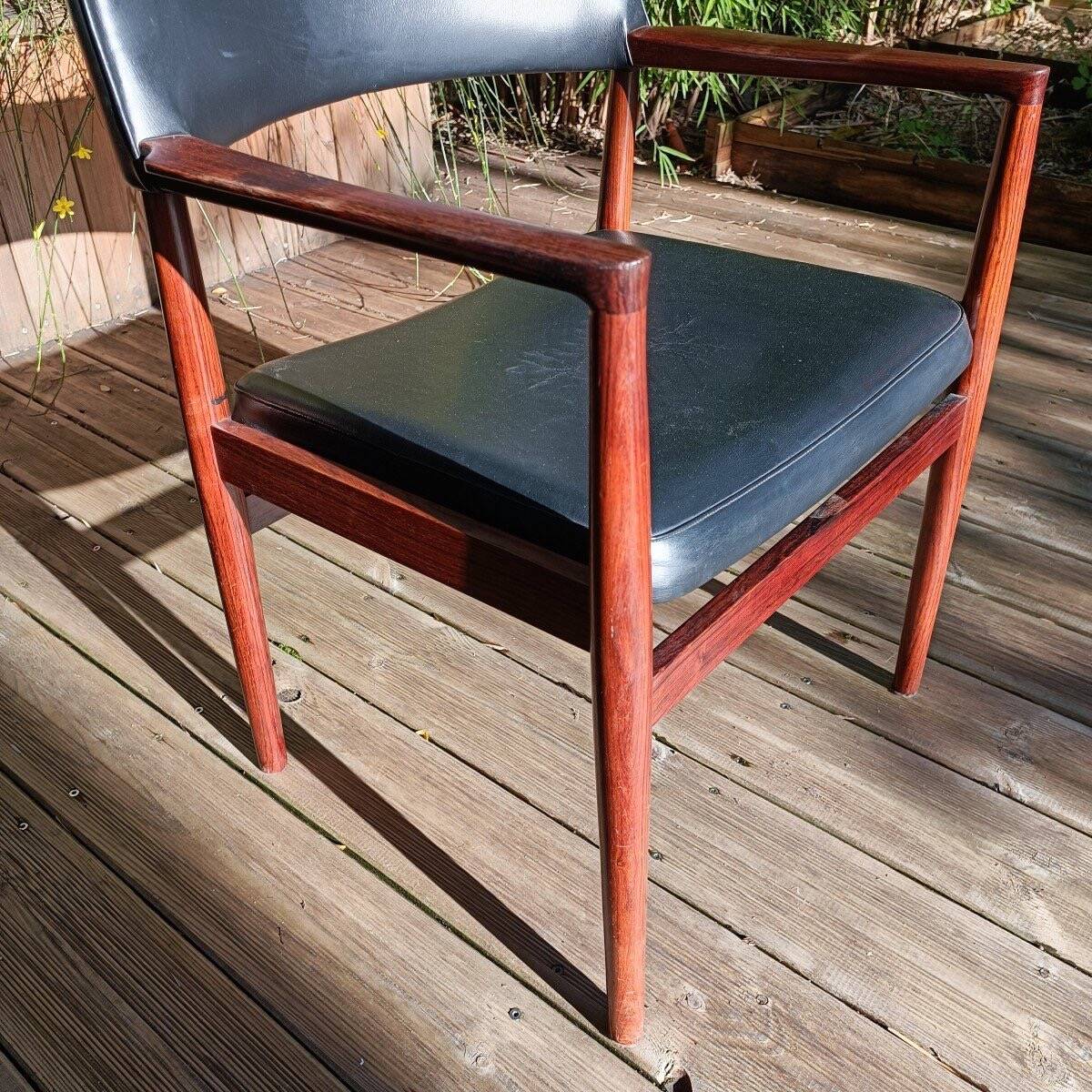 Fauteuil De Bureau - Palissandre - Erik Worts - V. 1960