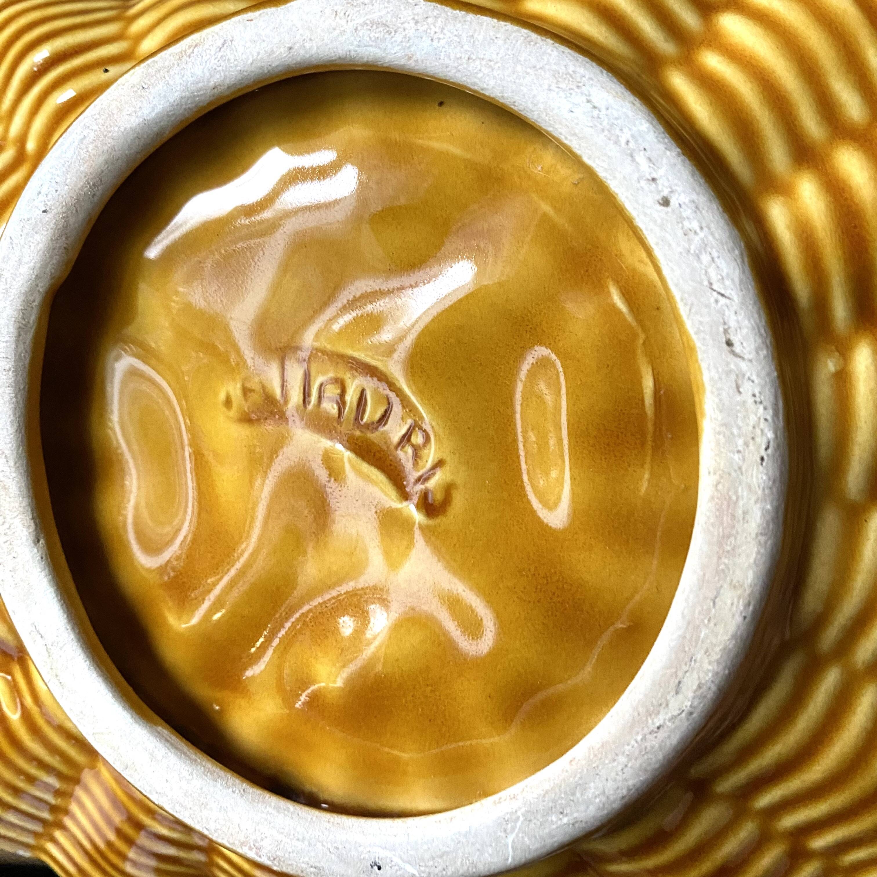 Vallauris braided effect slip butter dish