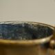 Art Deco brass waste bin with handle, early 20th century