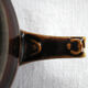 Old brown glazed ceramic coffee pot