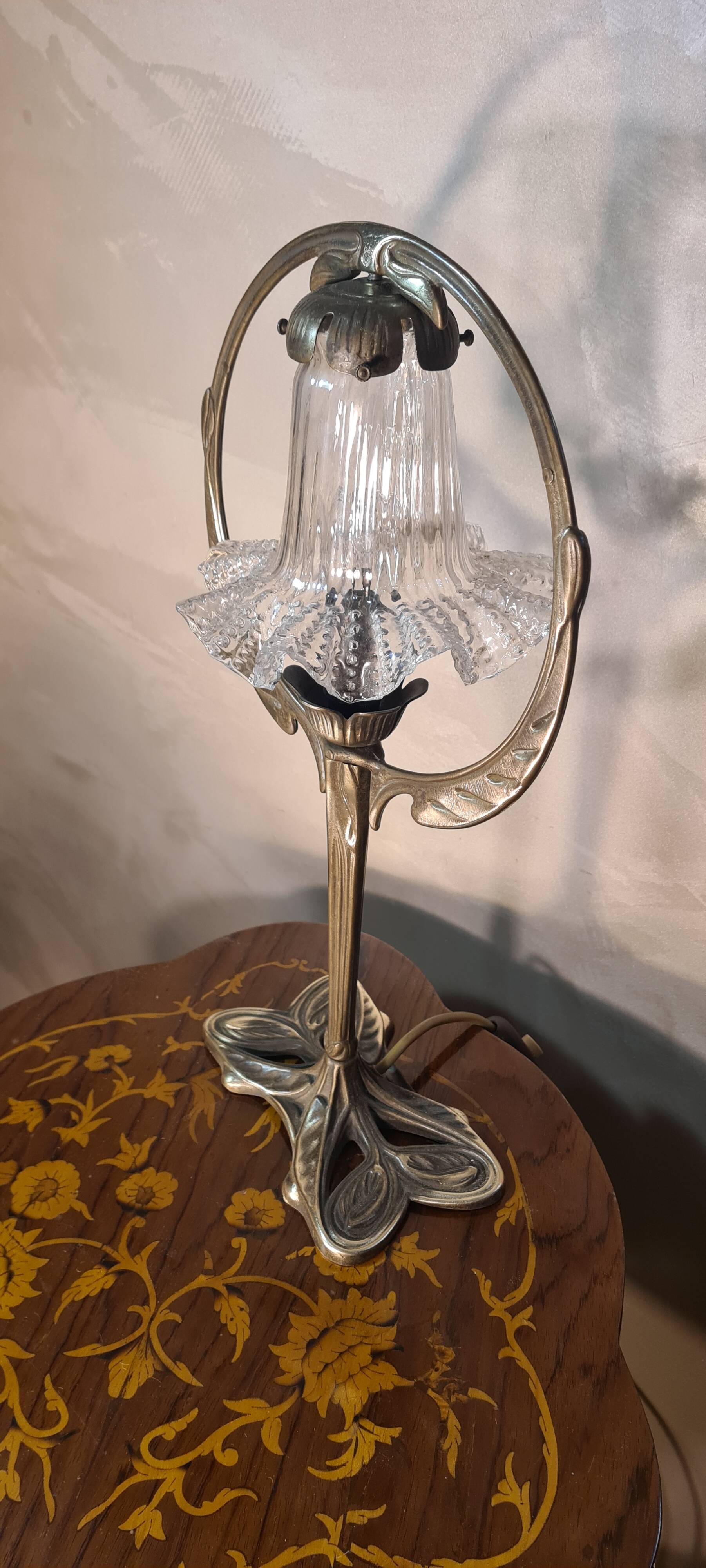Old bronze lamp