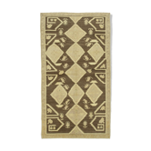 1960s handmade vintage oriental beige rug 125 cm x 225 cm