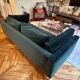 Canapé Calligaris en velours vert