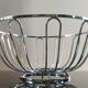 Modernist chrome metal fruit bowl – 1970s/80s