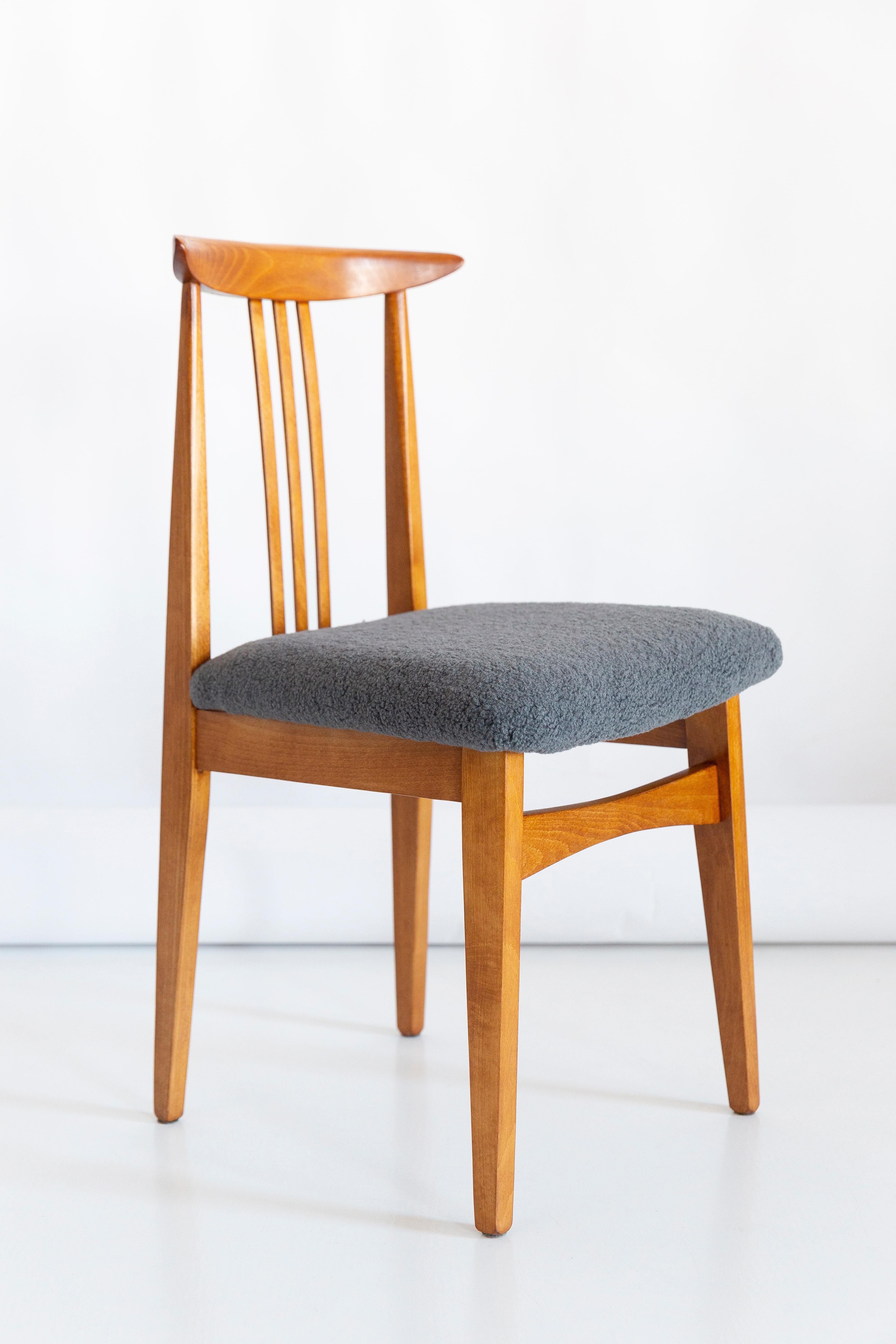 Mid-Century Modern Armchair in Grey Boucle, designed by Mr. Zielinski, Europe, 1960s