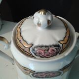 Fine porcelain coffee service art deco 21 pieces Limoges