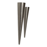 Vintage wall light pair, metal, France, 1980.