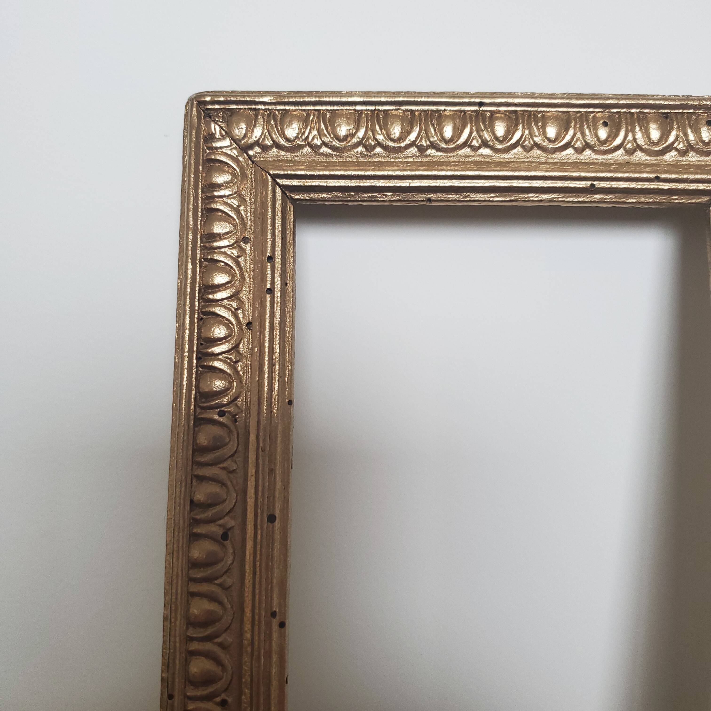 Small old gilded wooden frame