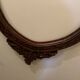 Wooden oval frame