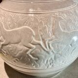Large art deco ceramic vase by juliette mazaudois signed on the bottom