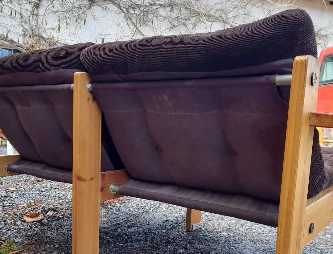 Canapé 2pl Yngve Ekström suede en pin