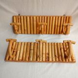 Wall bamboo doormanteaux (set of two)
