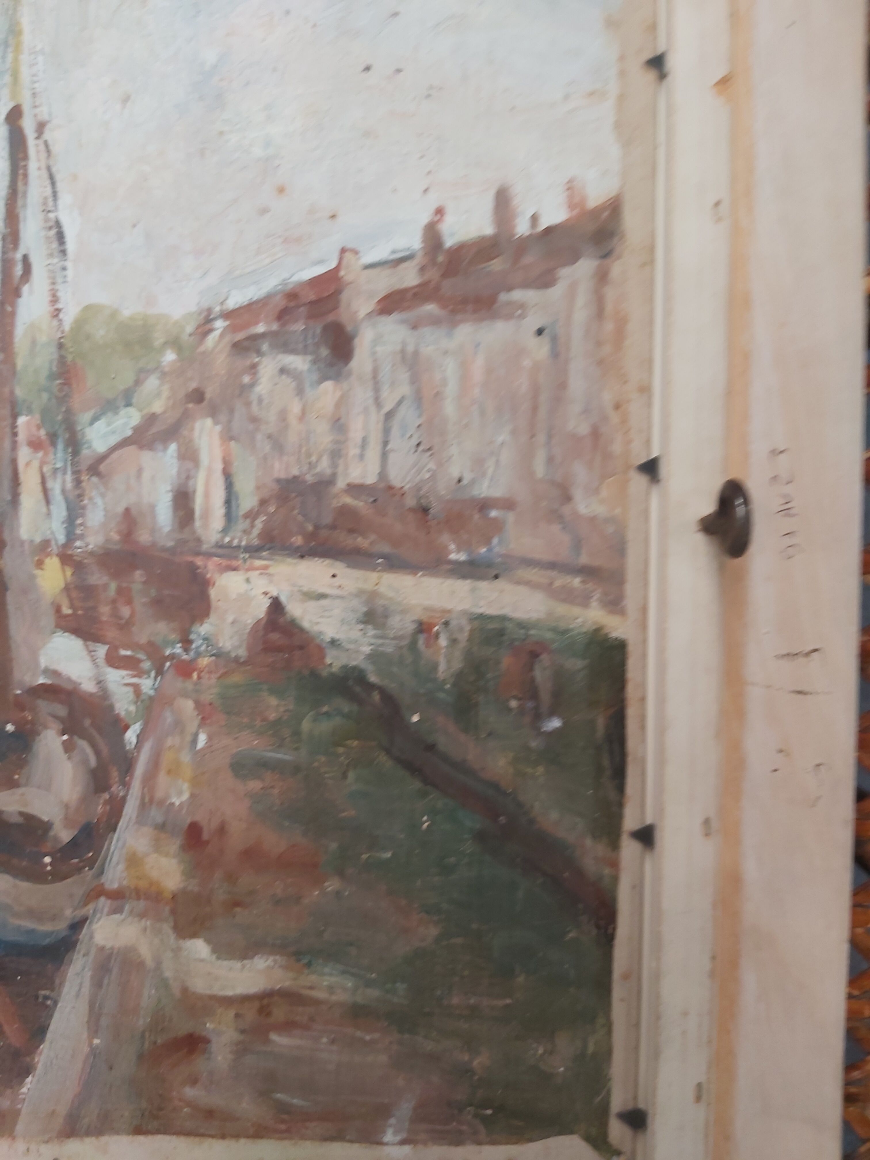 Marine oil on canvas signed