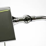 Large original 1980s chrome table lamp by Florian Schulz