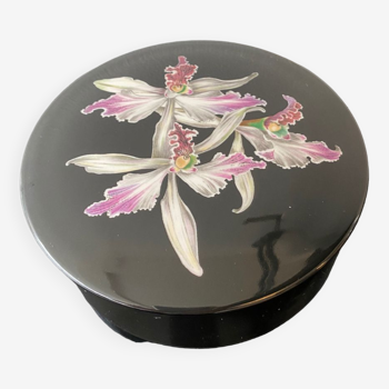 Villeroy&Boch Black Forest jewelry box 80s orchid pattern