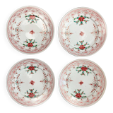 Lot de 4 assiettes anciennes en porcelaine Arita