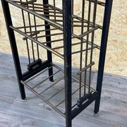 Magazine rack from Wiener Werkstätte Austria made of mahogany & brass around 1900
