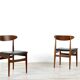 Ensemble de 4 chaises en teck du milieu du siècle. Style vintage moderne/rétro/danois.