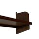 Vintage wooden wall shelve rack bookshelf in oak wood minimalist