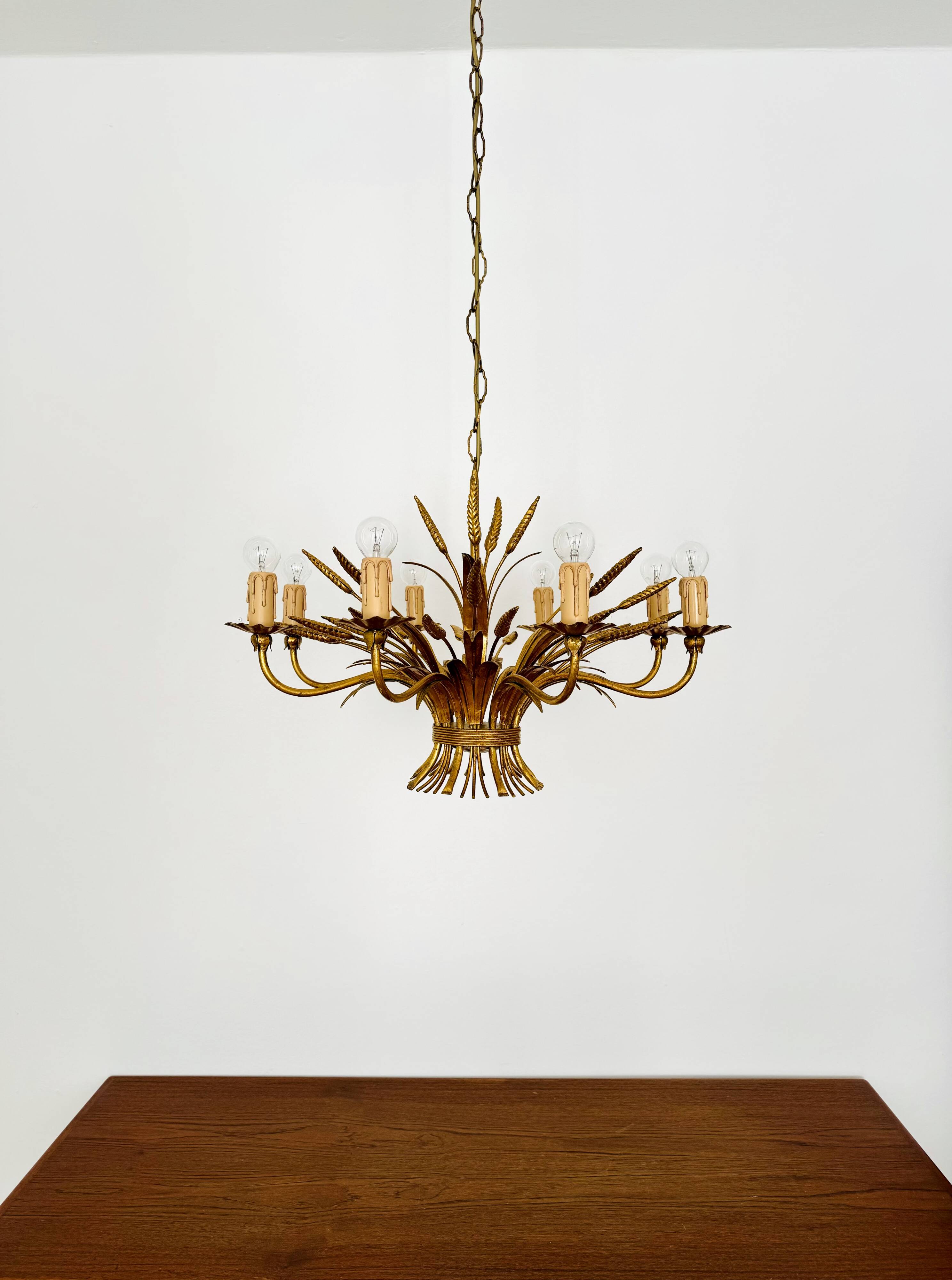 Italian Hollywood Regency Chandelier by Hans Kögl