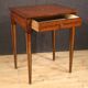 Italian inlaid wood side table