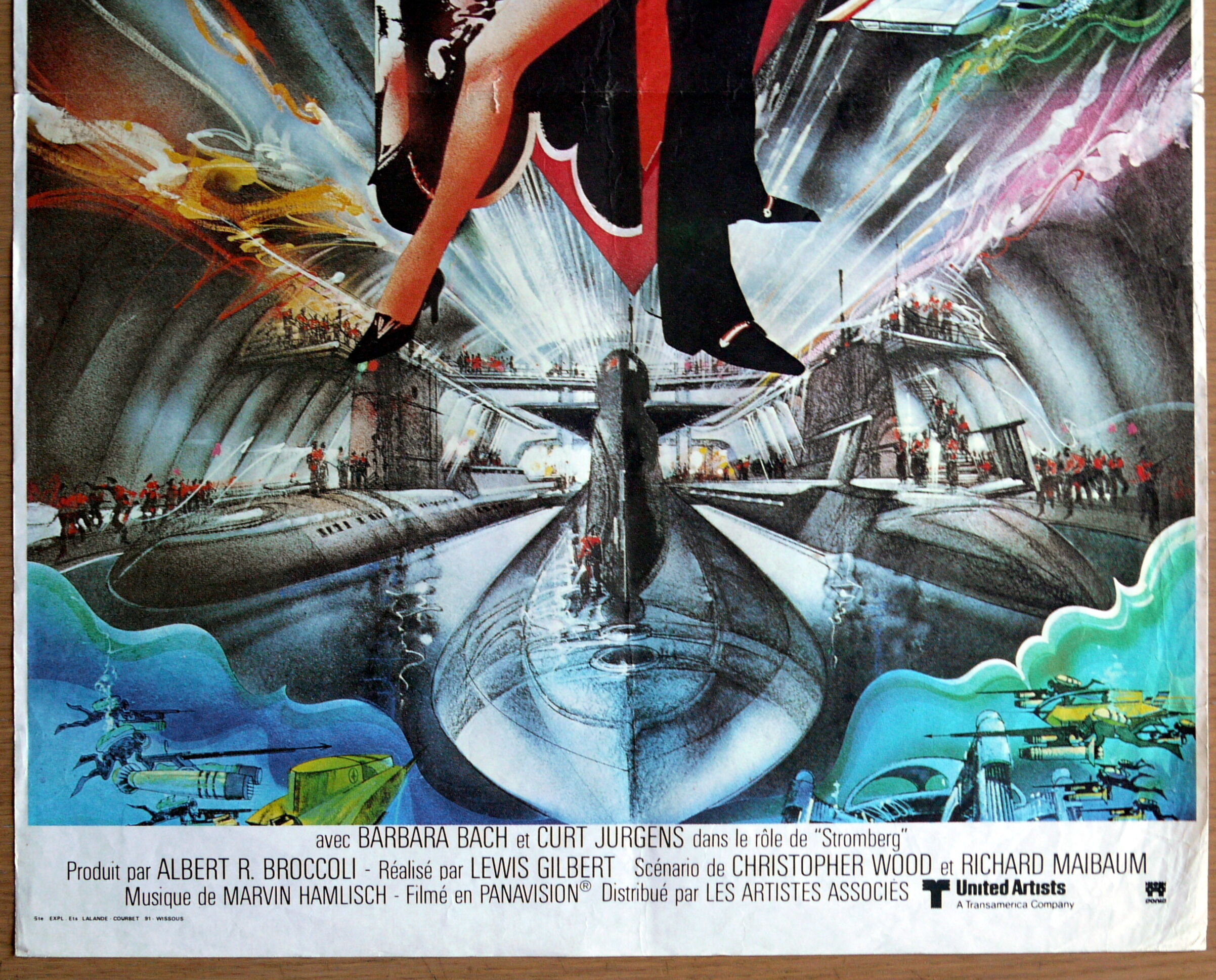 Original movie poster "The Spy Who Loved Me" Roger Moore - James Bond 007