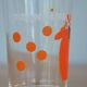 Lot de 6 verres à orangina, année 70