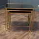 Vintage Maison Baguès faux bamboo nesting tables set