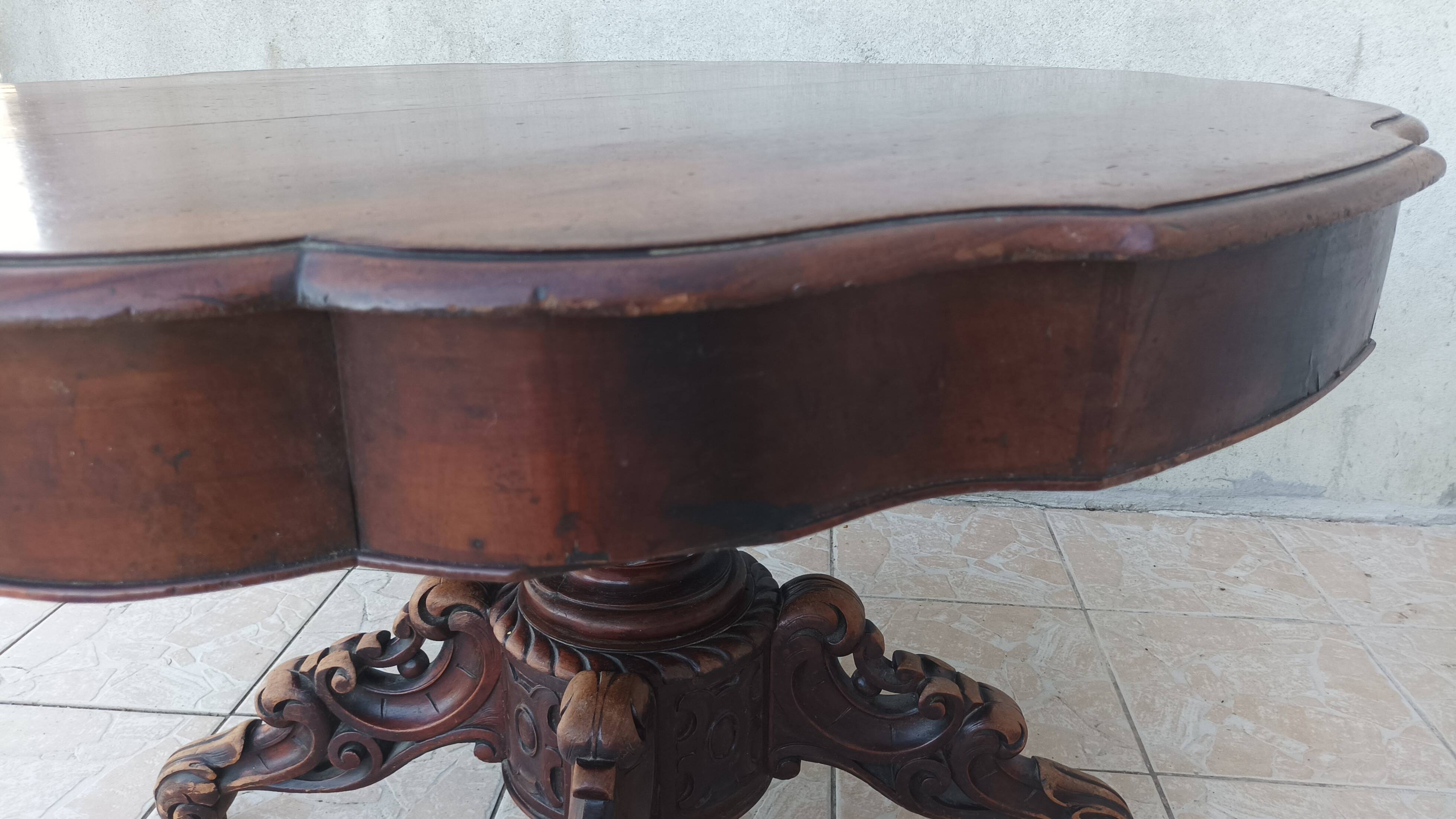 19th century English mahogany table