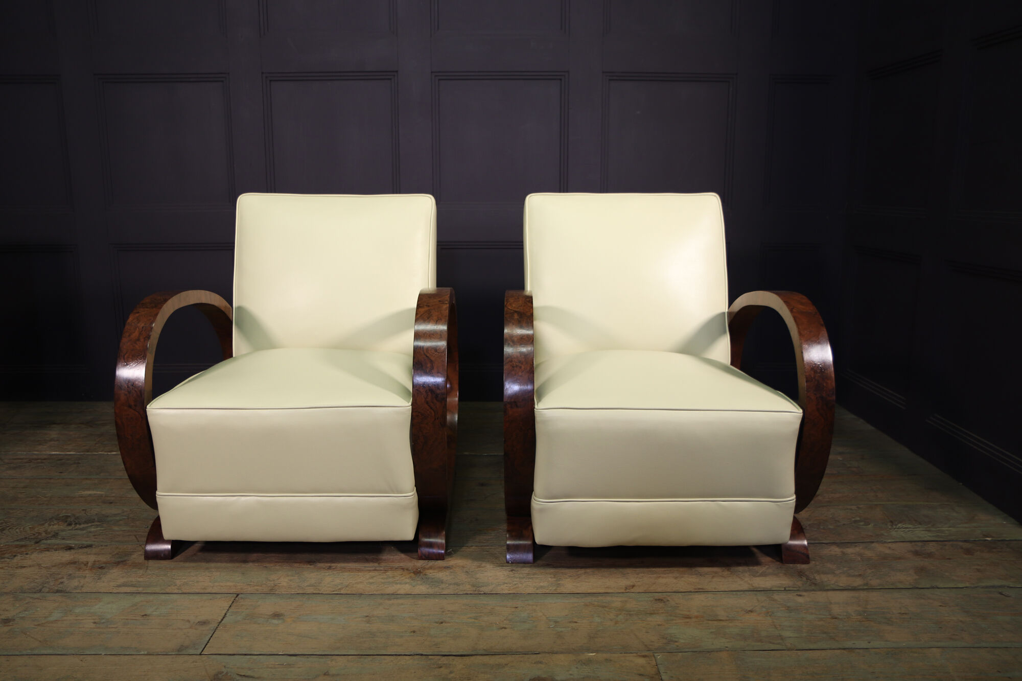 Pair of Art Deco armchairs