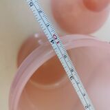 Pink opaline apothecary box, jar, pocket tray