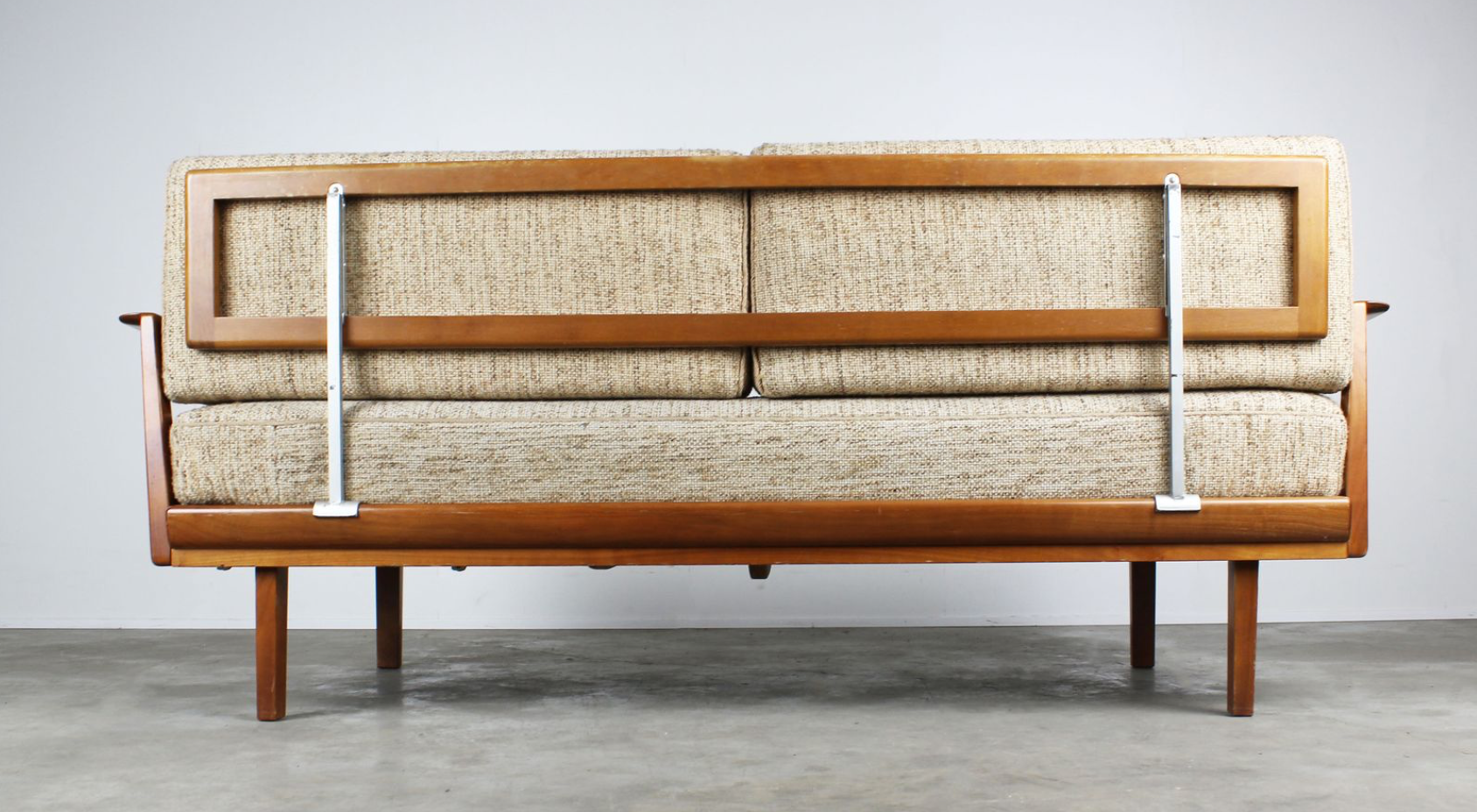 Antimott chairs - beige couch - brown by Wilhelm Knoll 1950s