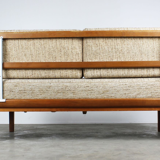 Antimott chairs - beige couch - brown by Wilhelm Knoll 1950s