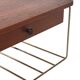 Vintage Floating Wall Shelf With Drawer, Teak String Rack 60's Design