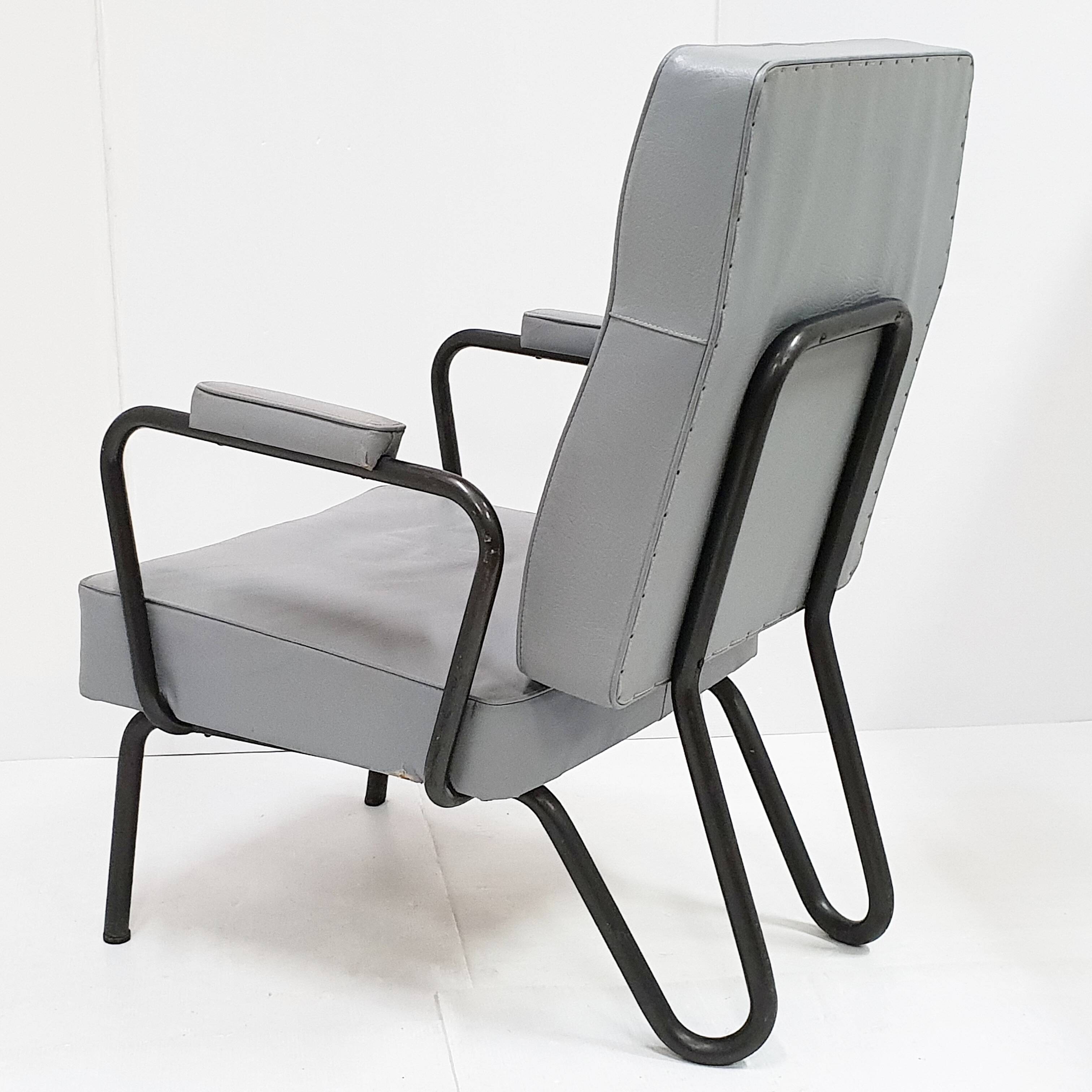 Fauteuil Picardie de Jacques Hitier pour Tubauto, 1950