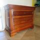 large curved chest of drawers - solid wood - cherry - 4 drawers - Louis Philippe