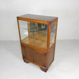 Art Deco display cabinet with sliding glass doors