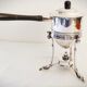 Silver metal alcohol stove