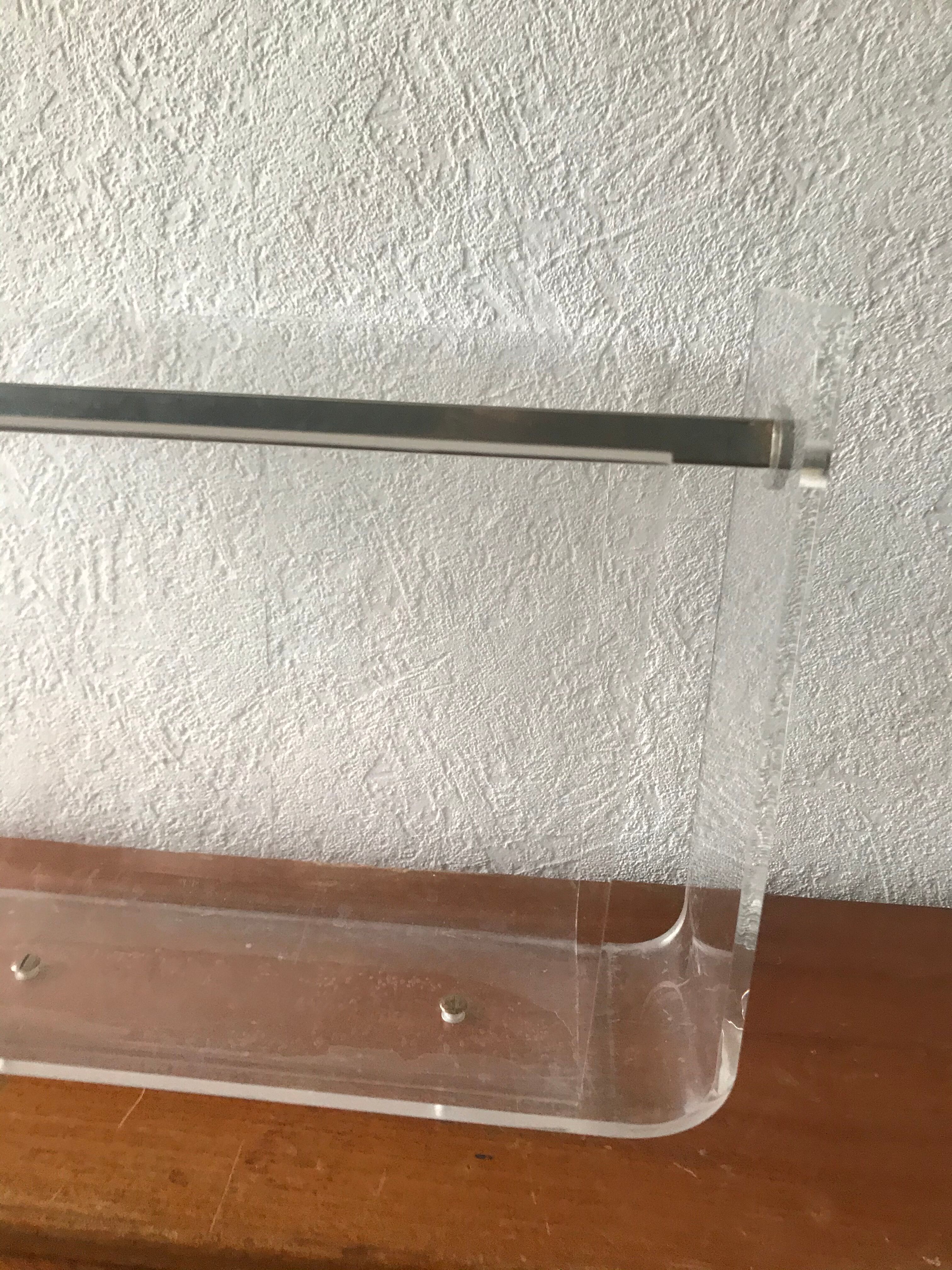 Plexiglass magazine holder David Lange Roche Bobois